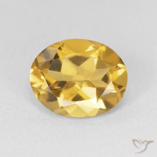 3.11ct Natural Dorado Citrino, Ovalada, VVS-VS
