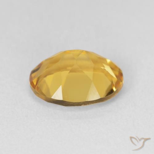 Citrino Dorado natural de 3.11 ct, Ovalada, VVS-VS