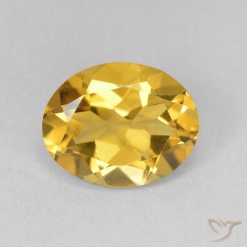3.03ct Natural Dorado Citrino, Ovalada, VVS-VS