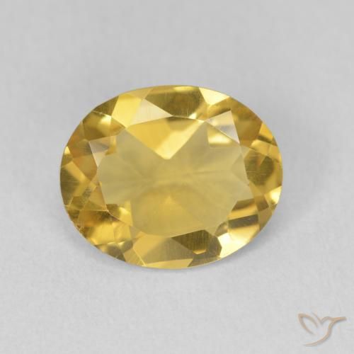 2.44ct Natural Dorado medio Citrino, Ovalada, VVS-VS