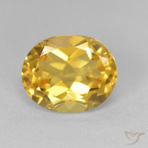 3.54ct Natural Dorado Citrino, Ovalada, VVS-VS