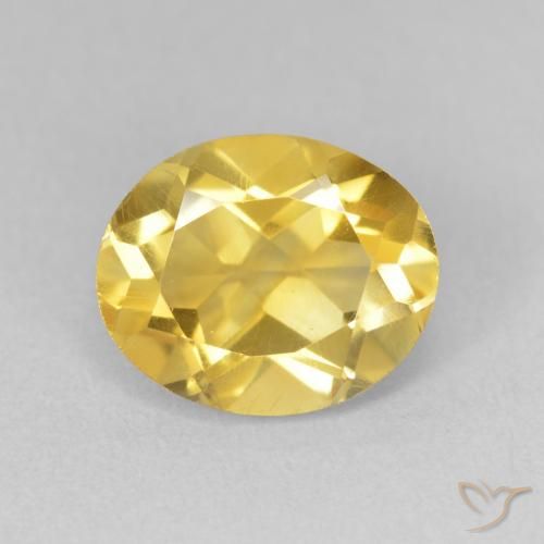 3.31ct Natural Dorado medio Citrino, Ovalada, VVS-VS