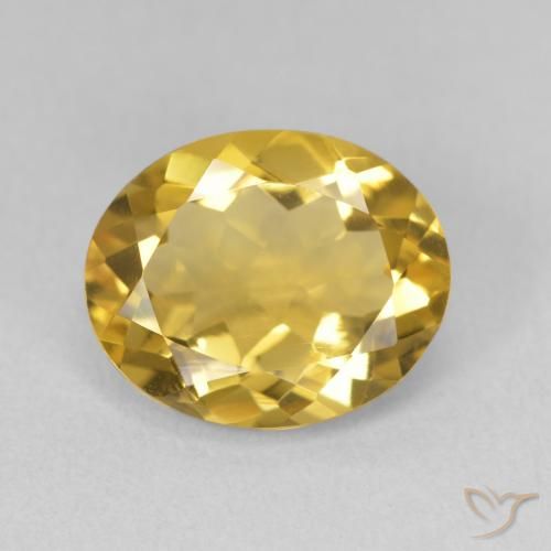 3.31ct Natural Dorado Citrino, Ovalada, VVS-VS
