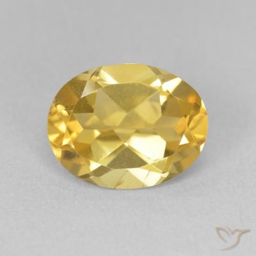 2.87ct Natural Naranja dorado Citrino, Ovalada, VVS-VS
