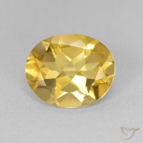 2.94ct Natural Naranja dorado Citrino, Ovalada, VVS-VS