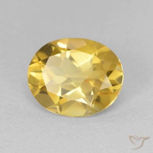 Citrino Naranja dorado natural de 2.94 ct, Ovalada, VVS-VS