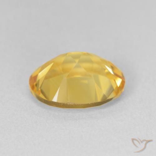 Citrino Naranja dorado natural de 2.94 ct, Ovalada, VVS-VS