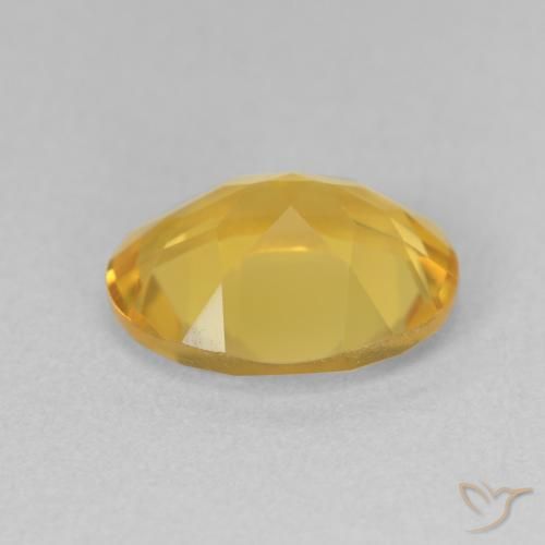 Citrino Dorado medio natural de 3.02 ct, Ovalada, VVS-VS