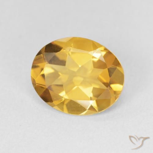 Citrino Dorado natural de 2.58 ct, Ovalada, VVS