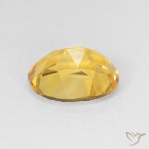 Citrino Dorado intenso natural de 3.28 ct, Ovalada, VVS