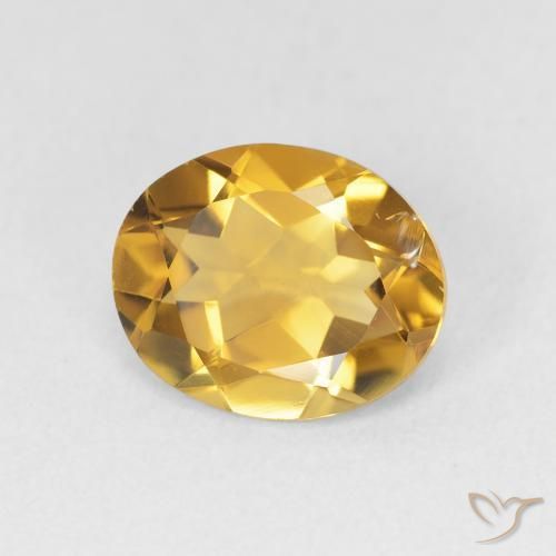 Citrino Dorado natural de 2.79 ct, Ovalada, VVS