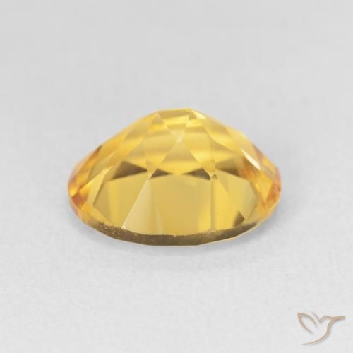 Citrino Dorado claro natural de 3.18 ct, Ovalada, VVS