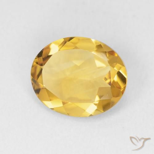 Citrino Dorado natural de 2.78 ct, Ovalada, VVS