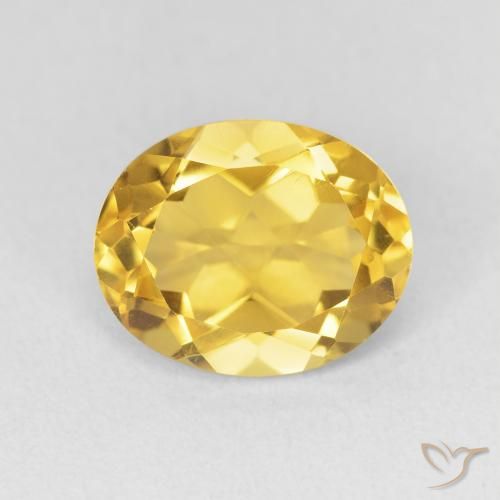 3.52ct Natural Dorado Citrino, Ovalada, VVS