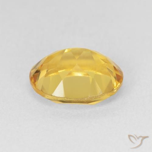 Citrino Dorado natural de 3.52 ct, Ovalada, VVS