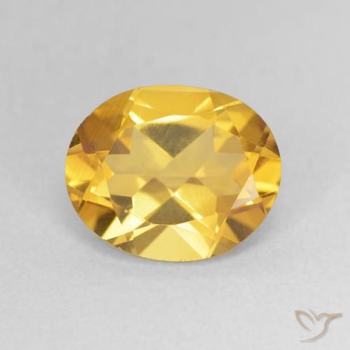 3.14ct Natural Dorado Citrino, Ovalada, VVS