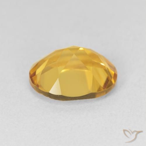Citrino Dorado natural de 3.14 ct, Ovalada, VVS