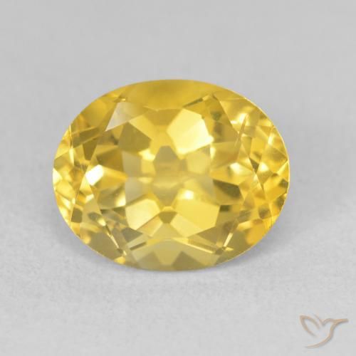 3.59ct Natural Dorado medio Citrino, Ovalada, VVS-VS