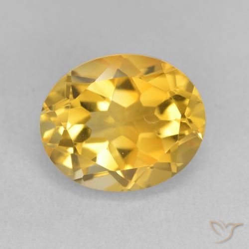 3.72ct Natural Dorado medio Citrino, Ovalada, VVS-VS