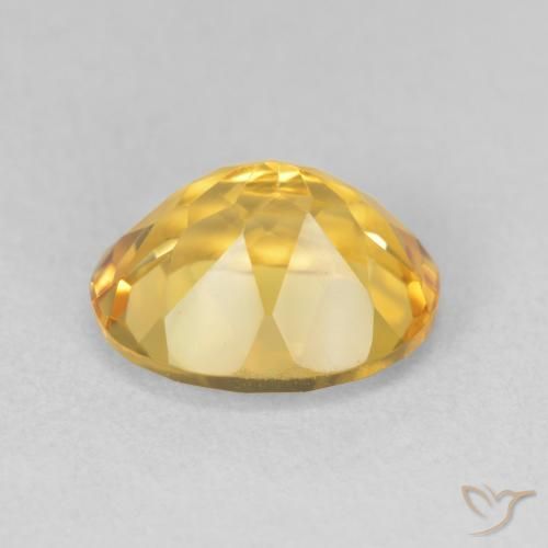 Citrino Naranja dorado natural de 3.34 ct, Ovalada, VVS-VS