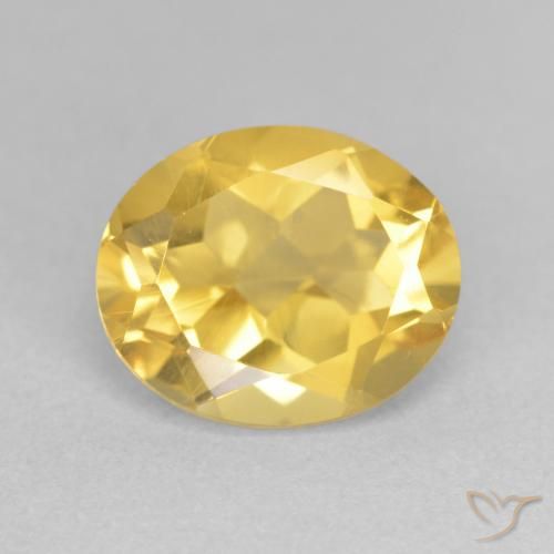 3.45ct Natural Dorado medio Citrino, Ovalada, VVS-VS