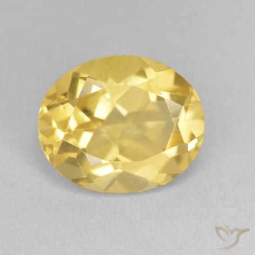 3.35ct Natural Naranja dorado Citrino, Ovalada, VVS-VS