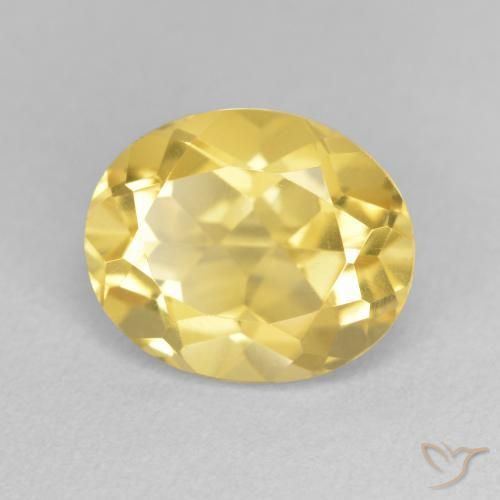 Citrino Naranja dorado natural de 3.35 ct, Ovalada, VVS-VS