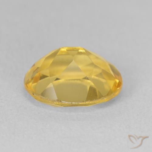 Citrino Naranja dorado natural de 3.35 ct, Ovalada, VVS-VS