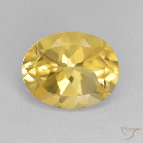 3.82ct Natural Naranja dorado Citrino, Ovalada, VVS-VS
