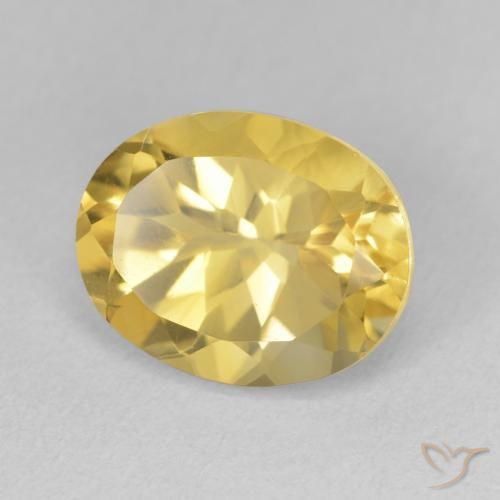 Citrino Naranja dorado natural de 3.82 ct, Ovalada, VVS-VS