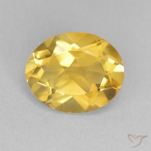 3.42ct Natural Naranja dorado Citrino, Ovalada, VVS-VS