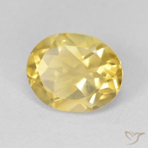 Citrino Naranja dorado natural de 3.40 ct, Ovalada, VVS-VS