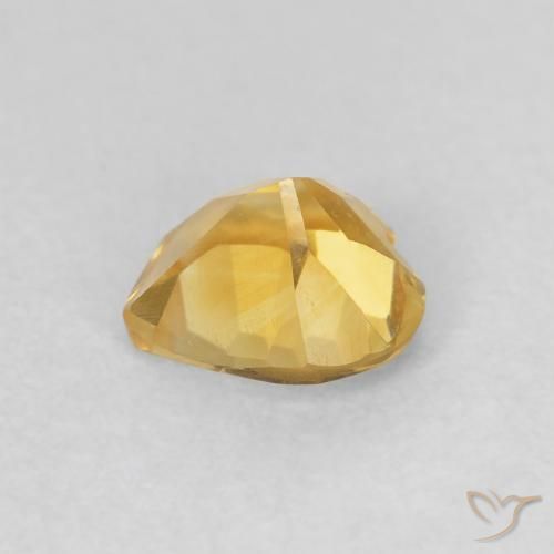 Citrino Dorado intenso natural de 0.64 ct, Corazón, VVS-VS