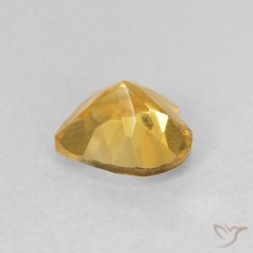 Citrino Oro natural de 0.67 ct, Corazón, VVS-VS