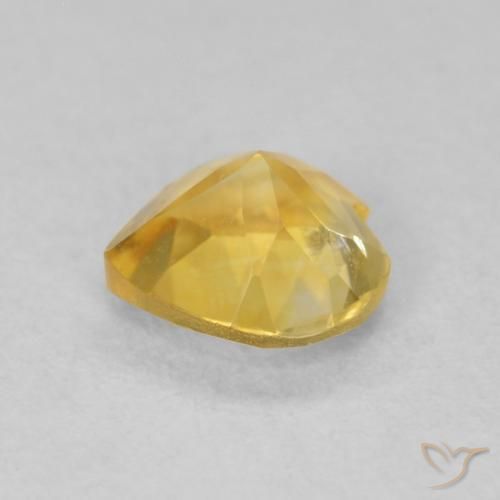 Citrino Dorado natural de 0.66 ct, Corazón, VVS-VS