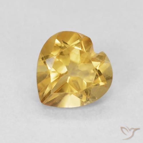 0.72ct Natural Oro Citrino, Corazón, VVS