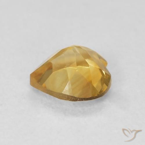 Citrino Oro natural de 0.72 ct, Corazón, VVS