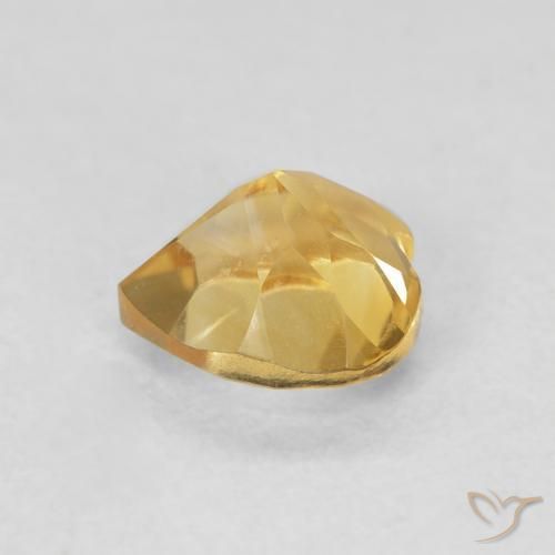 Citrino Oro natural de 0.78 ct, Corazón, VVS