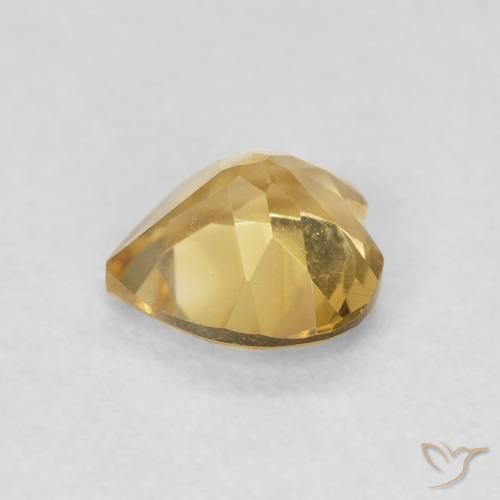 Citrino Medium Dark-Golden natural de 0.67 ct, Corazón, VVS