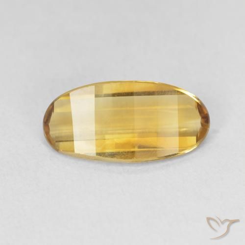 2.28ct Natural Naranja dorado Citrino, Ovalada, VVS