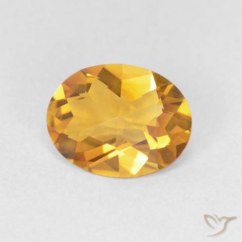 Citrino Medium Light-Golden natural de 1.38 ct, Ovalada, VVS