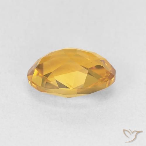 Citrino Dorado medio natural de 1.78 ct, Ovalada, VVS