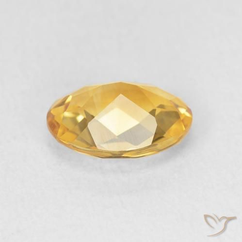 Citrino Dorado claro natural de 1.47 ct, Ovalada, VVS