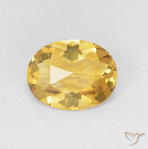 1.55ct Natural Dorado Citrino, Ovalada, VVS