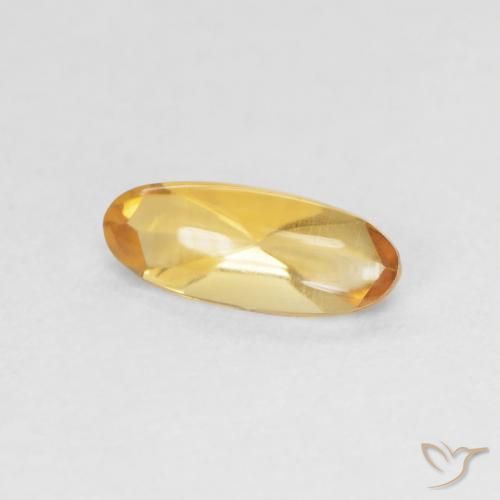 Citrino Medium Light Orange-Gold natural de 0.87 ct, Ovalada, Transparente