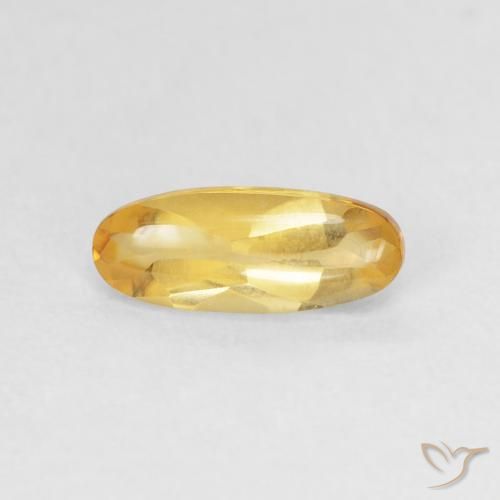 0.90ct Natural Dorado Citrino, Ovalada, Transparente
