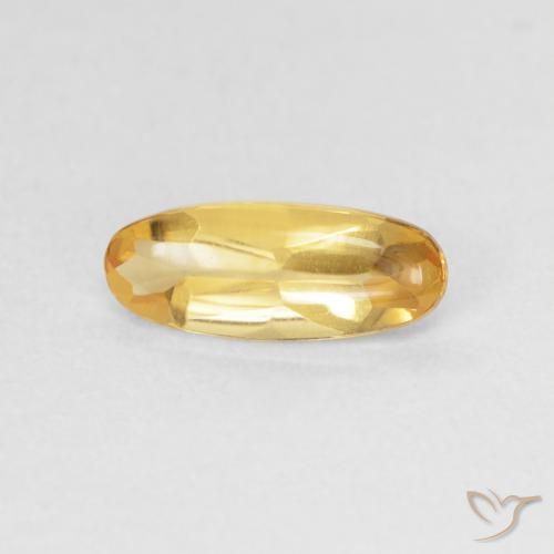 0.89ct Natural Dorado Citrino, Ovalada, Transparente