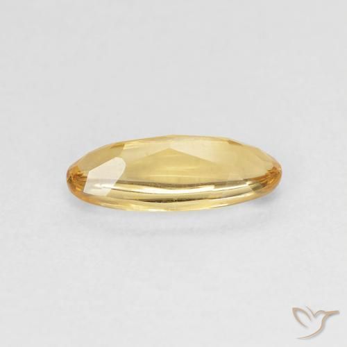 Citrino Dorado natural de 0.89 ct, Ovalada, Transparente