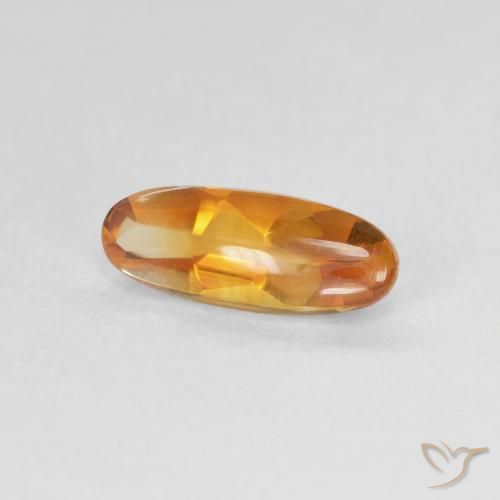 Citrino Oro natural de 0.91 ct, Ovalada, Transparente