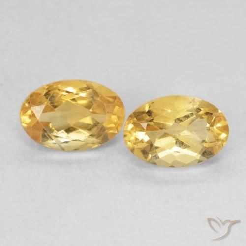 1.06ctw Natural Dorado Citrino, Ovalada, VS